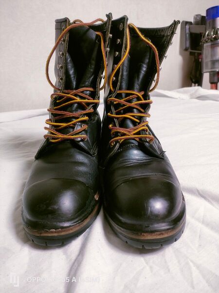 REDWINGロガーブーツカスタム699 スチールトゥ無し ラバーキャップカスタム サイズUS10