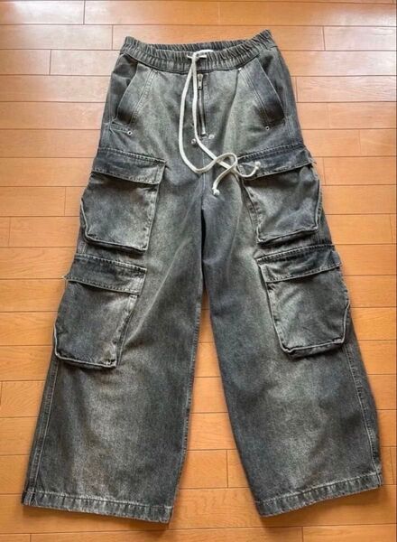 今日だけこの価格 rick owens cago belas 似 デニムカーゴパンツ