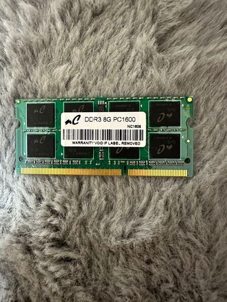 最終値下げ ノートパソコン用メモリ DDR3 Sodimm 8GB 動作確認済み