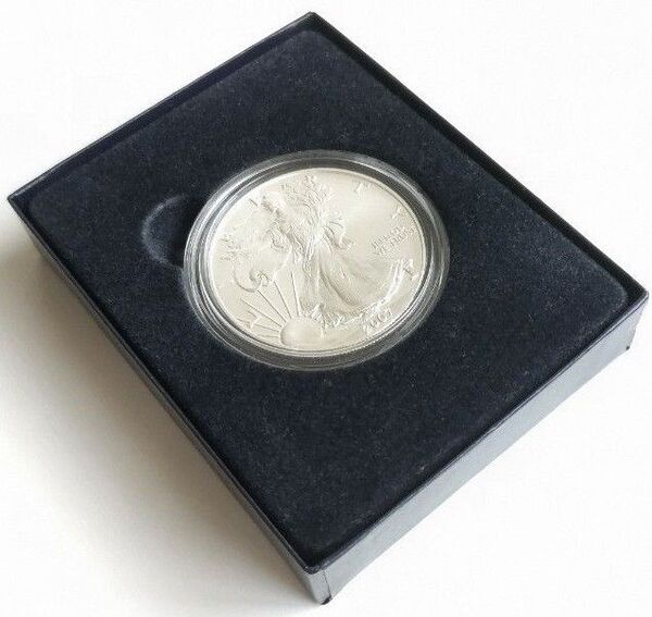 【本物】「W」ミントマーク付き イーグル ウォーキング・リバティ アメリカ 2007年 1オンス 銀貨
