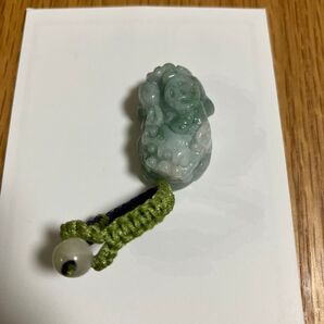 翡翠 貔貅 キーホルダー