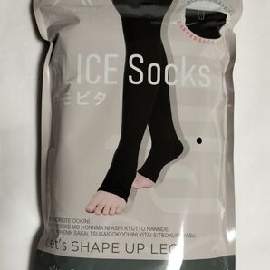 ALICE SOCKS モモピタ 着圧ハイソックス ブラック スリム 未使用