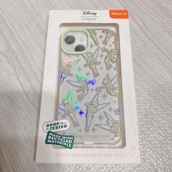 /SKINNYDIP ディズニー iPhone15/14/13 ティンカーベル