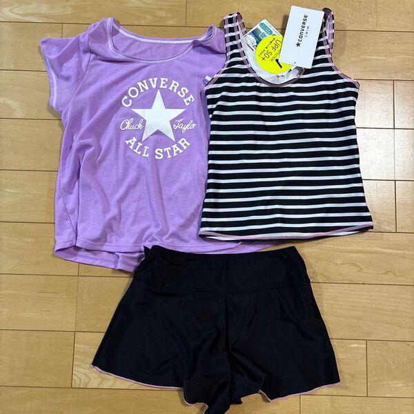 新品 コンバース 水着 女の子 160 タンキニ 3点セット セパレート