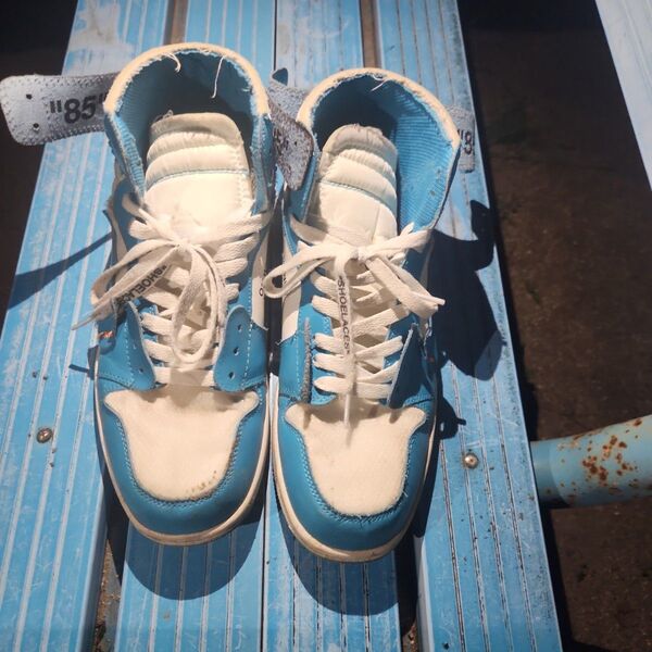Off-White NIKE Air Jordan 1 High UNC ジョーダン1 スニーカー オフホワイト NIKE
