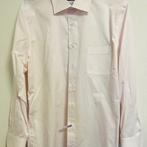ユニバーサルランゲージ NON IRON ドレスシャツ 綿100% ライトピンク(専門店クリーニング済み)
