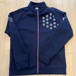 PUMA ゴルフウェア フルジップ ジャケット ネイビー XL