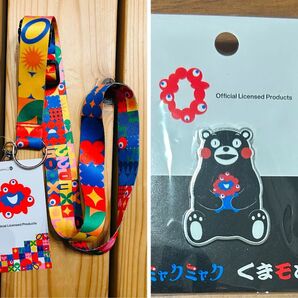 【ネット完売品】ミャクミャク ネックストラップ キーホルダー万博 2025 ピンバッジ くまモン
