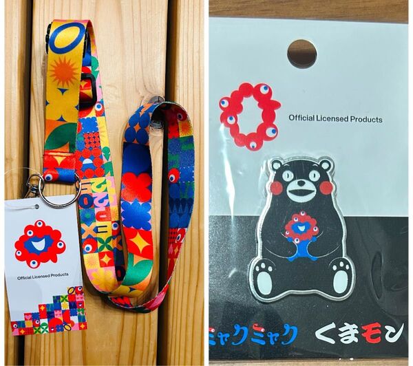 【ネット完売品】ミャクミャク ネックストラップ キーホルダー万博 2025 ピンバッジ くまモン
