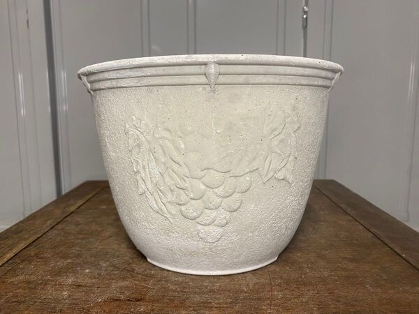 植木鉢 プランター プラスチック 白 観葉植物 山野草 多肉植物 草花 花 雑木 模様 園芸 ガーデニング 鉢 盆栽鉢