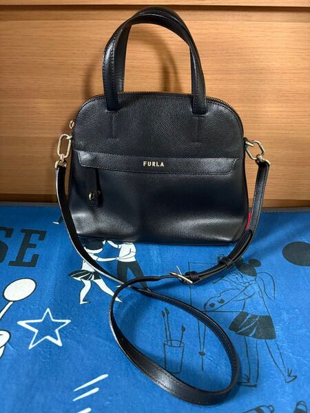 FURLA フルラ ショルダーバッグ ハンドバッグ 黒 美品
