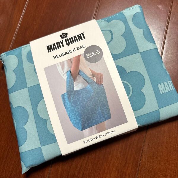 マリークワント MARYQUANT REUSABLE BAG ブルー 新品未使用