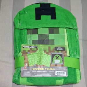 Minecraft マイクラ フーデッドタオル フード付きタオル キッズ