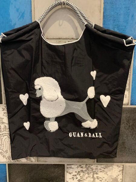 GUAN & BALL 刺繍バッグ ナイロン エコバッグ