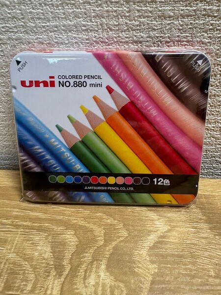 uni NO.880 mini 色鉛筆12色セット 未使用