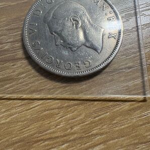 硬貨 イギリス1/2クラウン1950