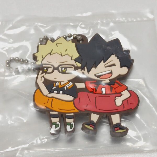 【月島蛍&黒尾鉄朗】ハイキュー!! キャラばんちょうこうラバー マスコット