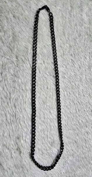 ファイテン 炭化チタンチェーン ネックレス 50cm 【美品】