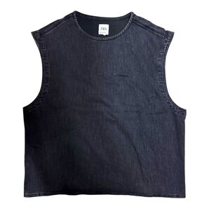 ZARA ザラ デニムタンクトップ ノースリーブ