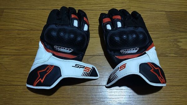 alpinestars バイクグローブ SP-5 Lサイズ ホワイト/ブラック/レッド