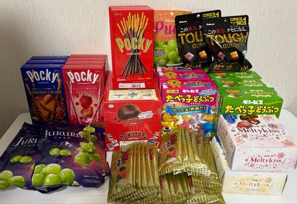 お菓子セット じゅるる カントリーマアム ポッキー たべっ子どうぶつ タフグミ ピュレグミ 焼肉さん太郎