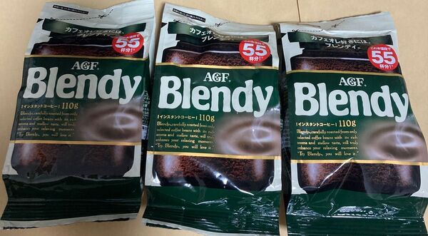 AGF Blendy ブレンディ 110g×3袋 インスタントコーヒー 珈琲 詰め替え 新品未開封