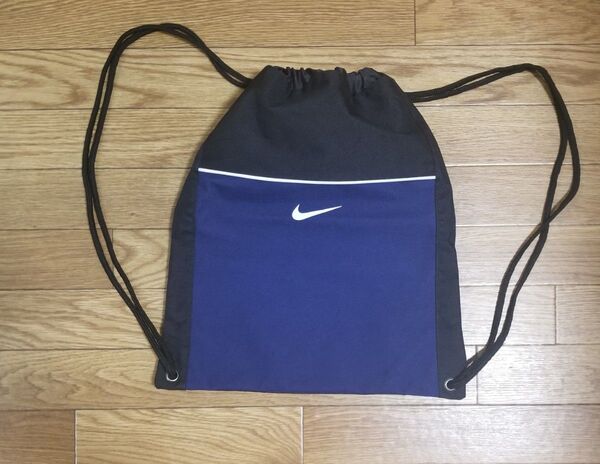 NIKE ナイキ ナップサック 黒 ネイビー リュック 90s 00s vintage archive Y2K OLD NIKE