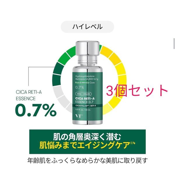 VT CICA シカレチA エッセンス0.7 30ml 3個セット レチノール