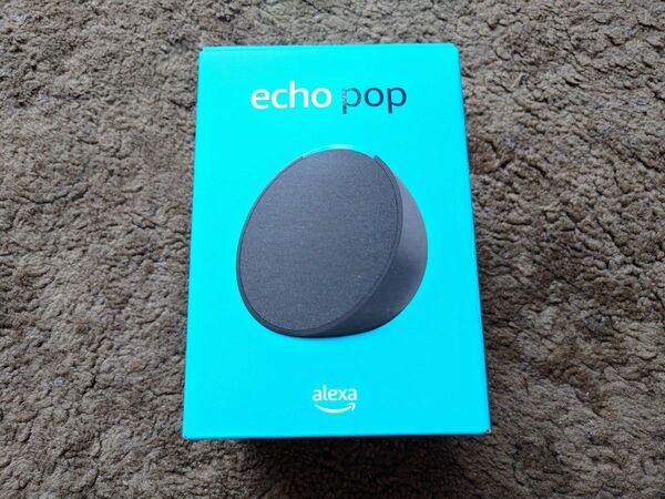 新品未開封 Echo Pop (エコーポップ) チャコール コンパクトスマートスピーカー with Alexa アマゾン