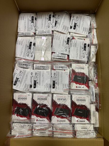 新品未開封 Kingston 外付け SSD XS1000 1TB USB3.2 30個セット