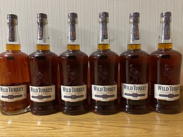 【終売品】ワイルドターキー12年 6本セット・WILD TURKEY 12yo・50.5%・700ml