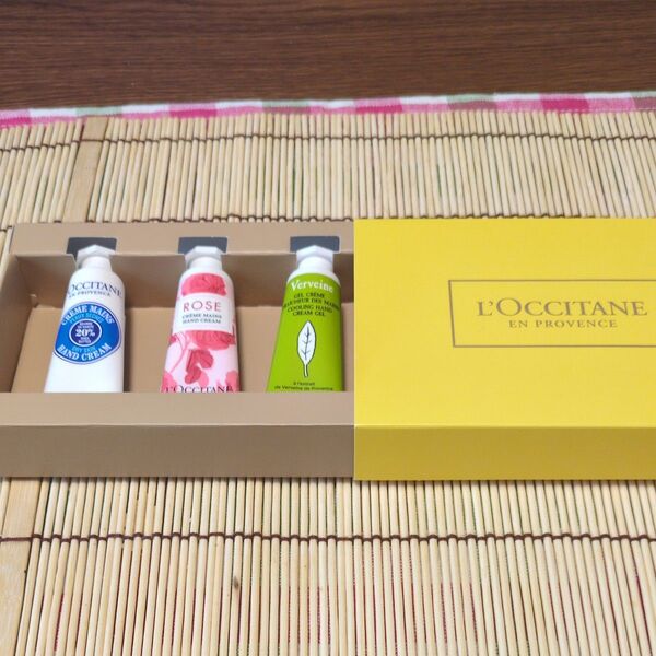 ロクシタン ハンドクリーム3本セット シア ローズ ヴァーベナ