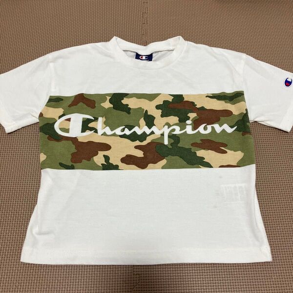 champion チャンピオン キッズ迷彩ロゴTシャツ カモフラージュ 110