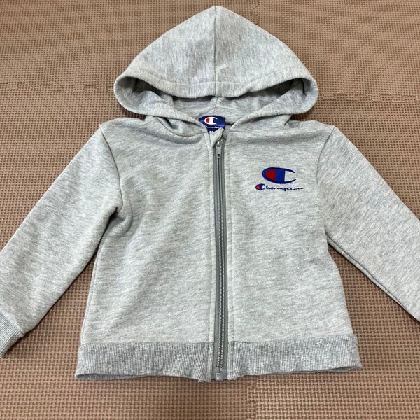 champion チャンピオン ベビーグレージップアップフーディパーカー 90㎝ ジップパーカー ジップアップパーカー キッズ