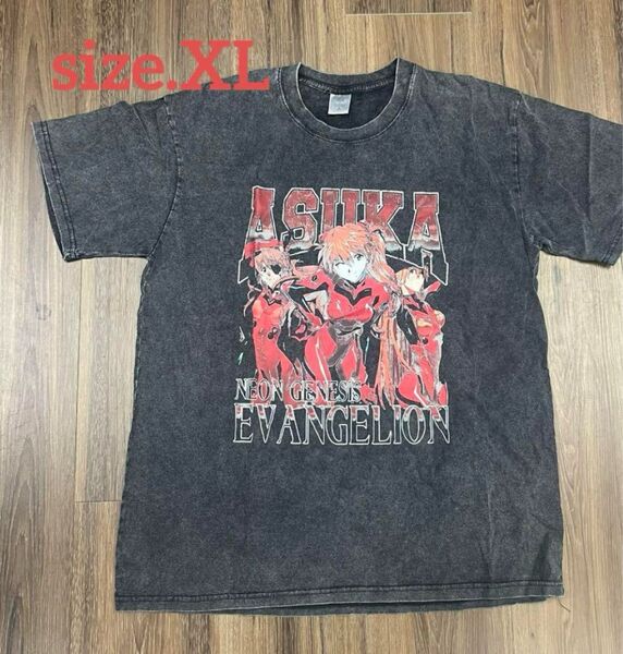 eva エヴァンゲリオン アスカ 惣流 2号機 Tシャツ tee ビンテージ 新世紀 惣流・アスカ・ラングレー