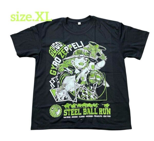 JOJO ジョジョの奇妙な冒険 SBR ジャイロツェペリ tee tシャツ 荒木飛呂彦 スティールボールラン ジョニィジョースター