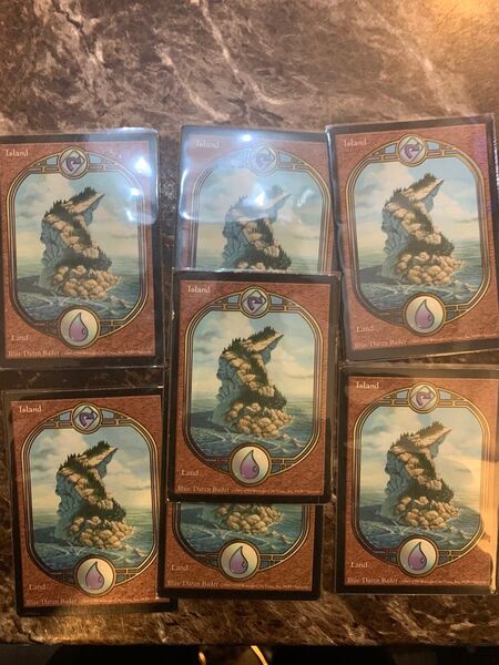 MTG 基本土地 アングルード Island 島 7枚セット ギャザリング