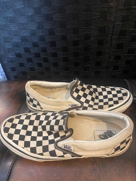 vans ヴァンズ バンズ チェッカー スリッポン パターン スニーカー