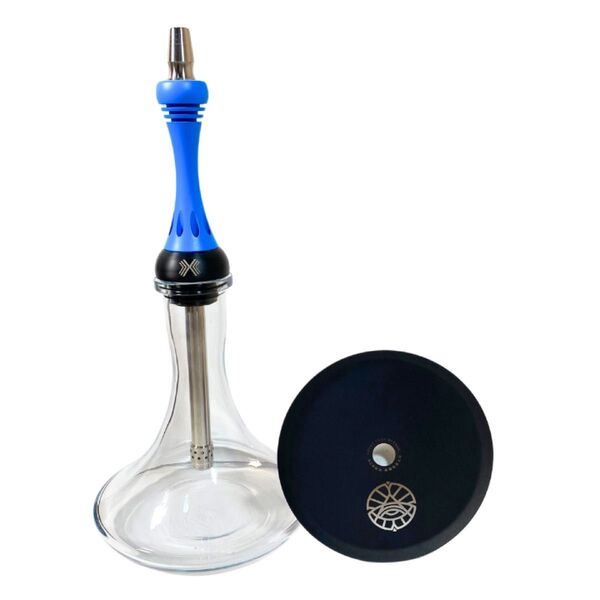 【新品未使用】Alpha Hookah model X FLORIDA ブルー ボトル付き シーシャ本体 パイプ アルファフーカー