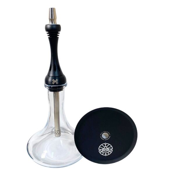 【新品未使用】Alpha Hookah model X MATTE BLACK ボトル付き シーシャ本体 パイプ アルファフーカー