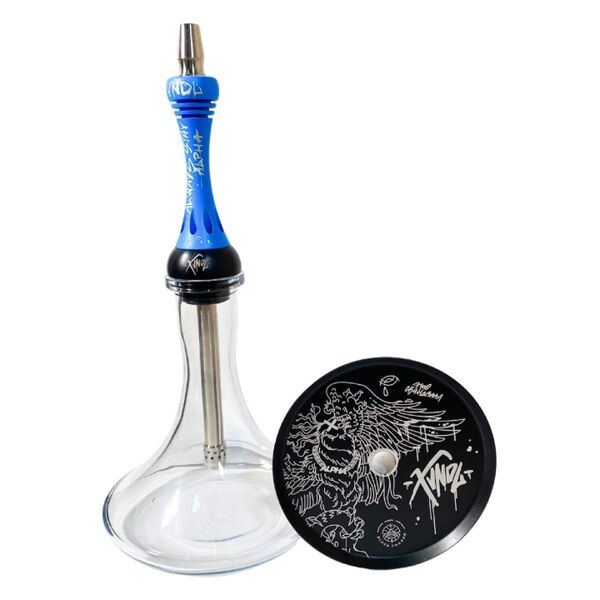 【新品未使用】アルファフーカ モデル エックス VNDL ジェット フロリダ ブルー ボトル付き シーシャ本体 レーザー彫刻