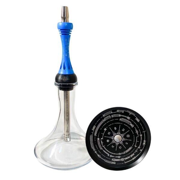 【新品未使用】Alpha Hookah リミテッドエディション レーザー彫刻 青 限定版 レーザー彫刻入り シーシャ本体 パイプ