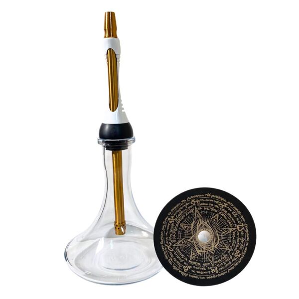 【新品未使用】Alpha Hookah model S White ホワイト 白 シーシャ本体 パイプ ボトル付き