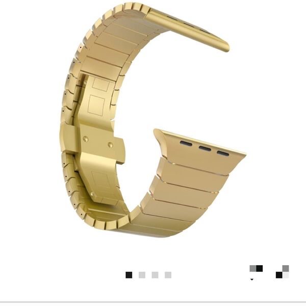 MaKTechステンレススチール金属 互換性があるApple Watch Series 9 (41mm/40mm,ゴールド)