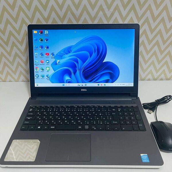 T271 DellノートパソコンWEBカメラSSD高速Windows11オフィス