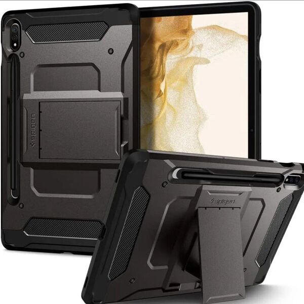 Spigen Galaxy Tab S7+ S8+ケース with S ペン収納 スタンド ホルダー付き 値下げ不可