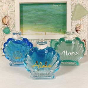Aloha 貝殻型ガラス瓶 1つのお値段 ※ご希望のものをコメントください