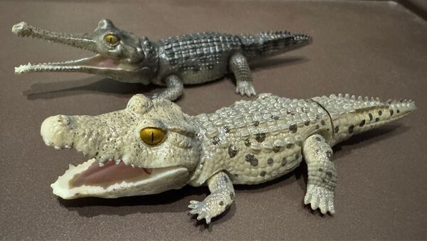 いきもの大図鑑レプティ ワニ カプセルトイ ガチャ ミニフィギュア