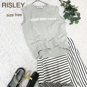 RISLEY スリーブレスロゴ スウェット Tシャツ ロゴT