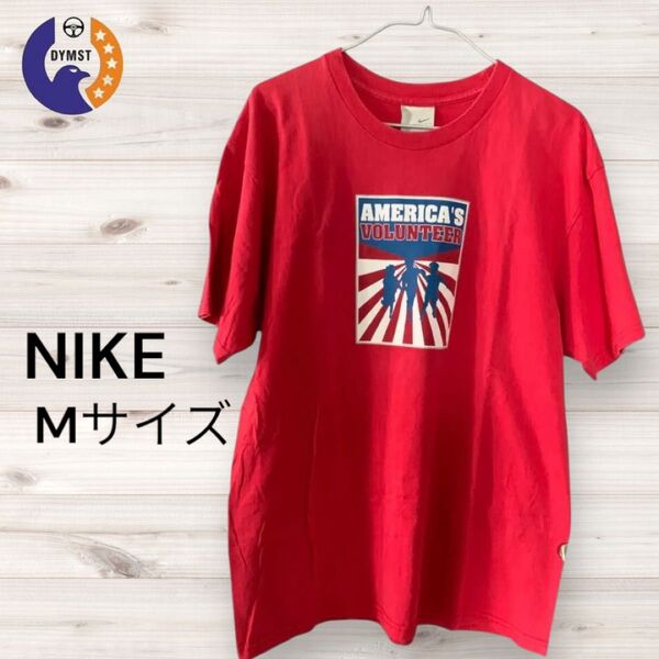 NIKE America's Volunteer Tシャツ レッド Mサイズ